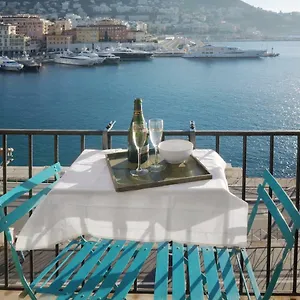 Apartment Waterfront Panoramic Sea View, Balcony, Ac, Nice